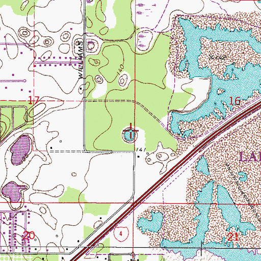 Topographic Map of Sick Lake, FL