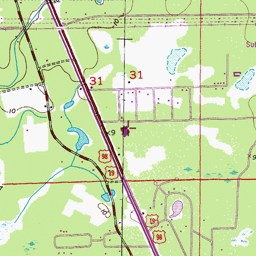Topographic Map of Seven Rivers Regional Medical Center, FL