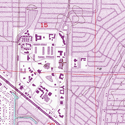 Topographic Map of Bayfront Health - Port Charlotte, FL