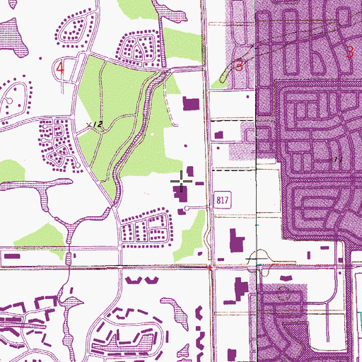 Topographic Map of University Community Hospital, FL
