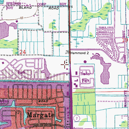 Topographic Map of Northwest Medical Center, FL