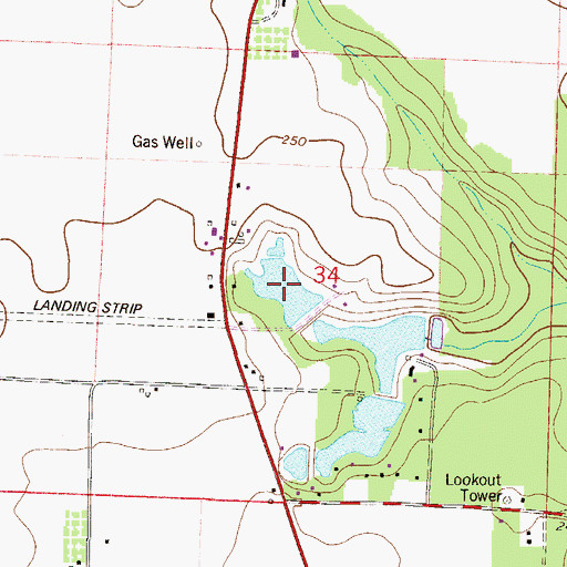Topographic Map of C R Wise Pond, FL