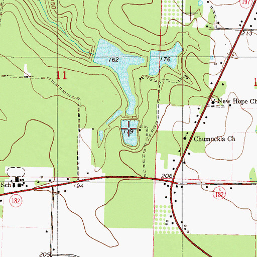 Topographic Map of John C Pace Pond Two, FL