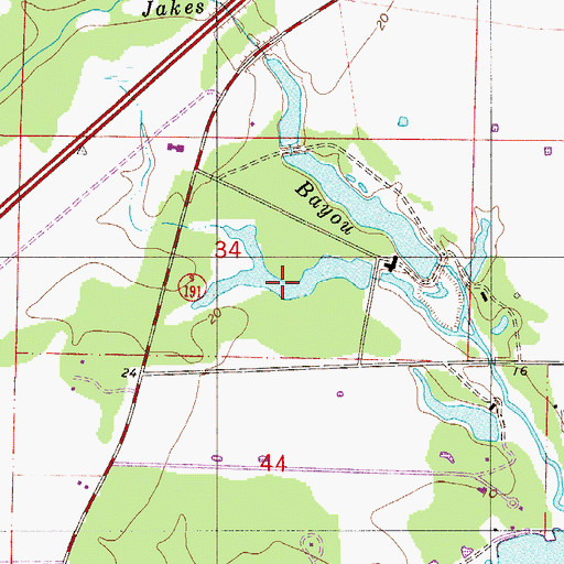 Topographic Map of Albert Gordon Pond, FL