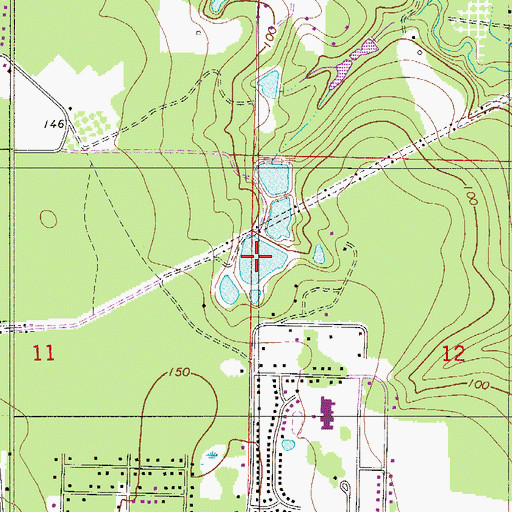 Topographic Map of A J Spencer Pond, FL