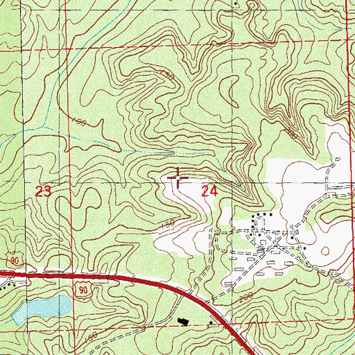 Topographic Map of Violetta Farm Pond, FL