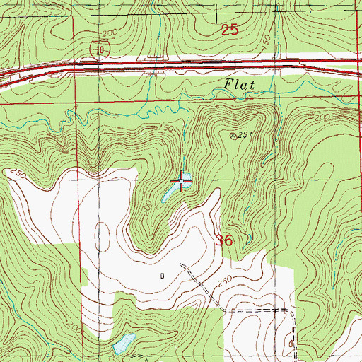 Topographic Map of Pitt Land Slide Pond, FL