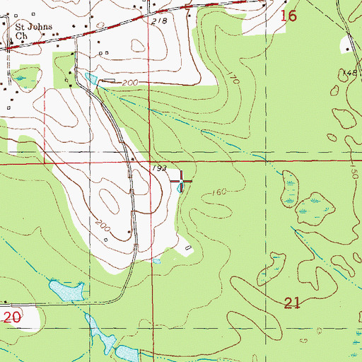 Topographic Map of H H Swisher Pond, FL