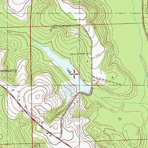 Topographic Map of J Frank Smith Pond, FL
