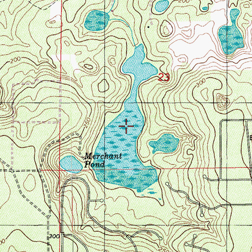 Topographic Map of Morris Pond, FL
