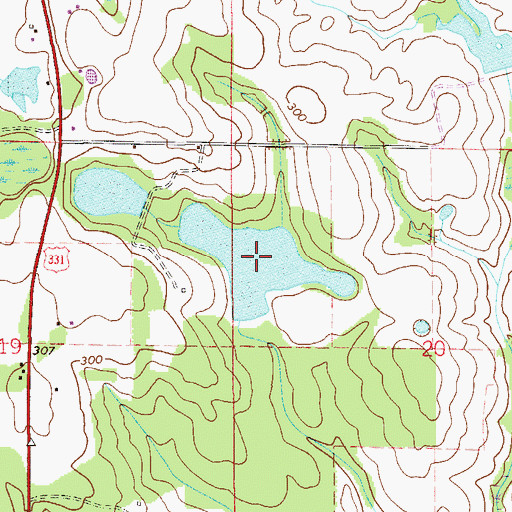 Topographic Map of J M Wise Pond, FL