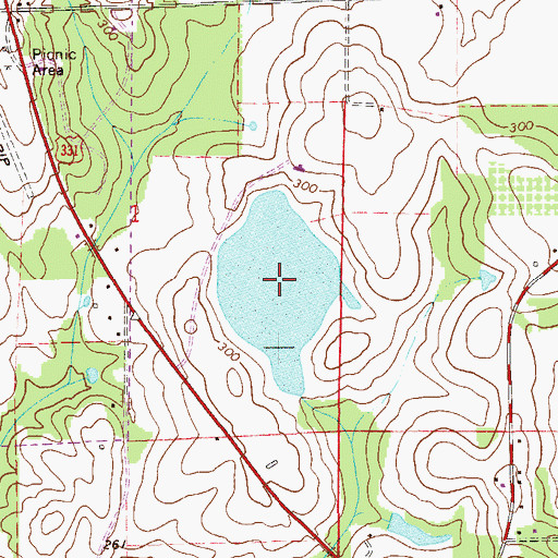 Topographic Map of Quiet Lake, FL