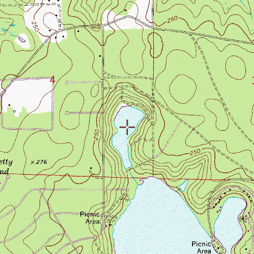 Topographic Map of R B Underwood, FL