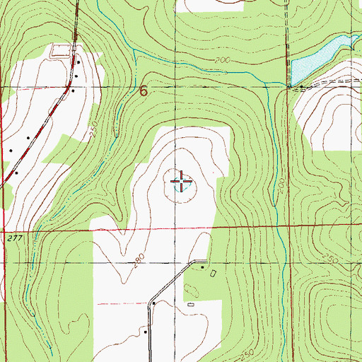 Topographic Map of F J Betts Pond, FL