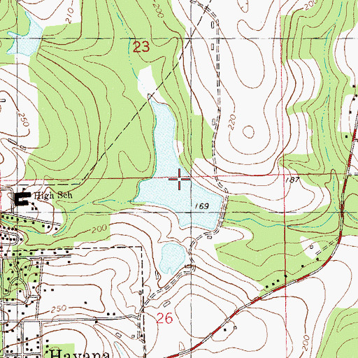 Topographic Map of Cecil Butler Lake, FL
