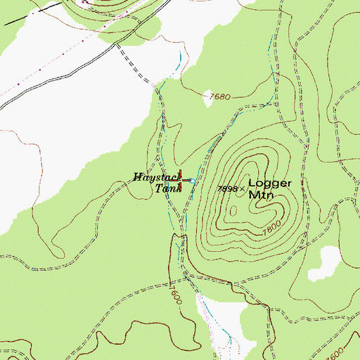 Topographic Map of Haystack Tank, AZ