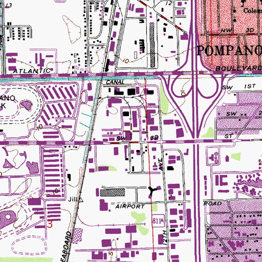 Topographic Map of Humana Hospital Cypress, FL