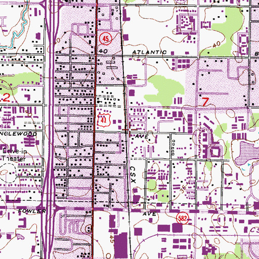 Topographic Map of The Church of Jesus Christ of Latter Day Saints, FL