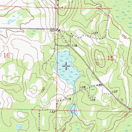 Topographic Map of Perkins Plantation Pond, FL