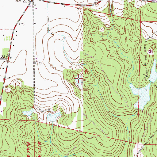 Topographic Map of A A Hilton Pond, FL