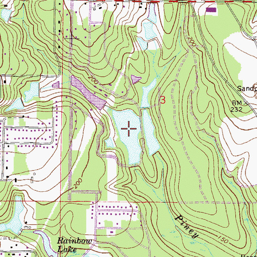 Topographic Map of John Stafford Pond Two, FL