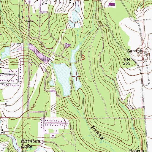 Topographic Map of John Stafford Pond One, FL