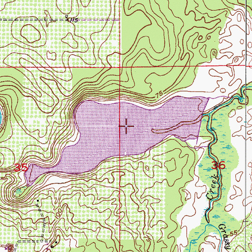 Topographic Map of Frank Taucher Reservoir, FL