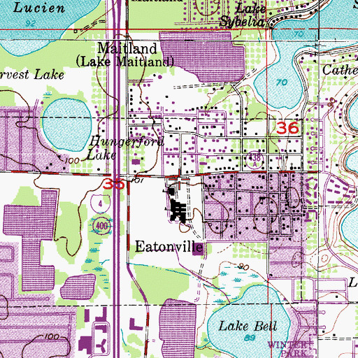 Topographic Map of Wymore Career Education Center, FL