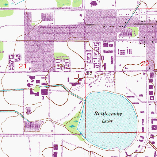 Topographic Map of Mid-Florida Technical Institute, FL