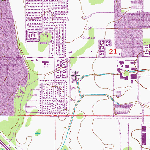 Topographic Map of Westridge Middle School, FL