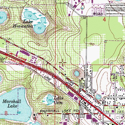 Topographic Map of Apopka Elementary School, FL
