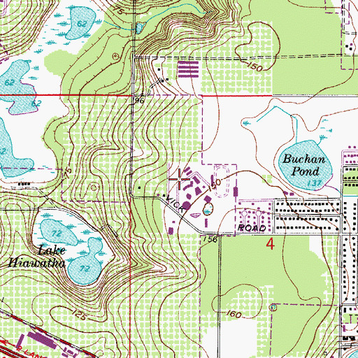 Topographic Map of Apopka High School, FL
