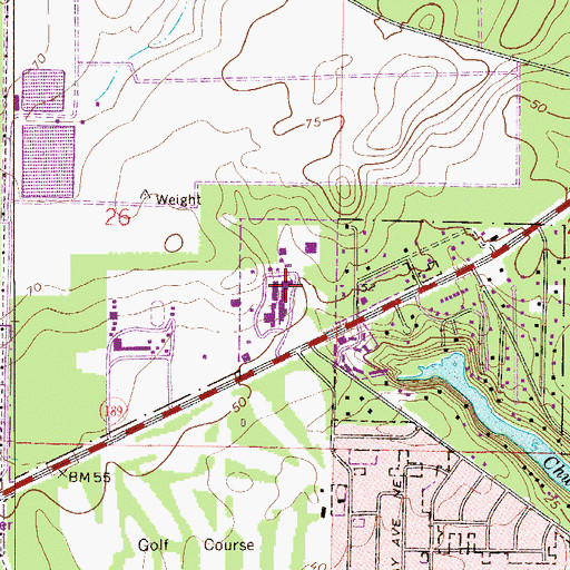 Topographic Map of Choice High School and Technical Center, FL