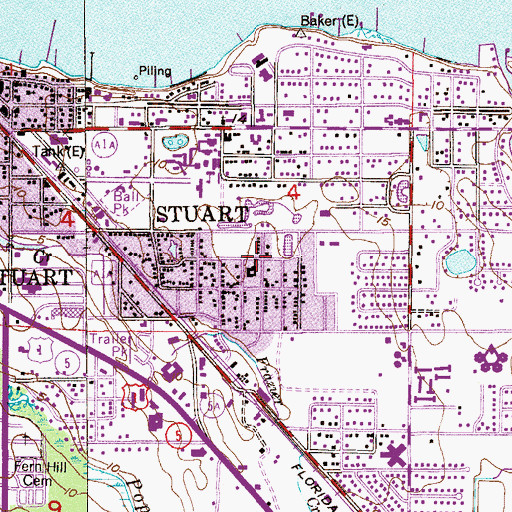 Topographic Map of Special Education Center, FL