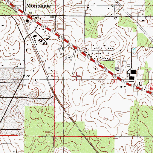 Topographic Map of Forest High School, FL