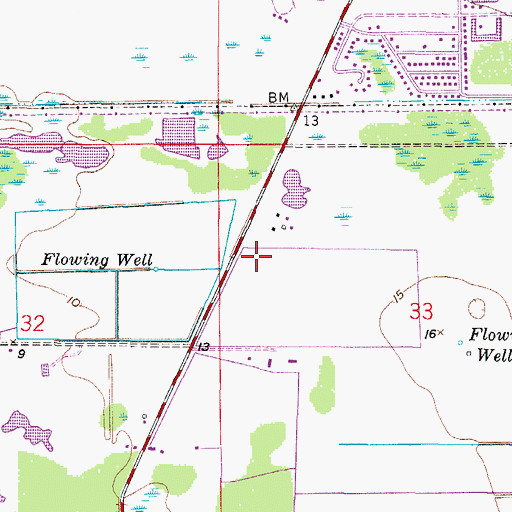 Topographic Map of Buckingham Exceptional Student Center, FL