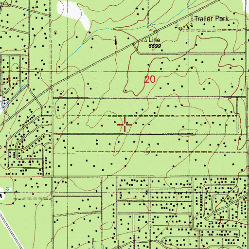Topographic Map of Heber Trick Tank, AZ