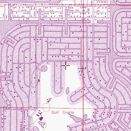 Topographic Map of Gulf Middle School, FL