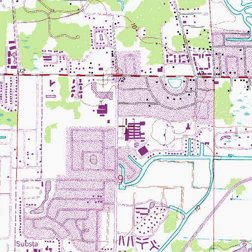 Topographic Map of North Fort Myers High School, FL