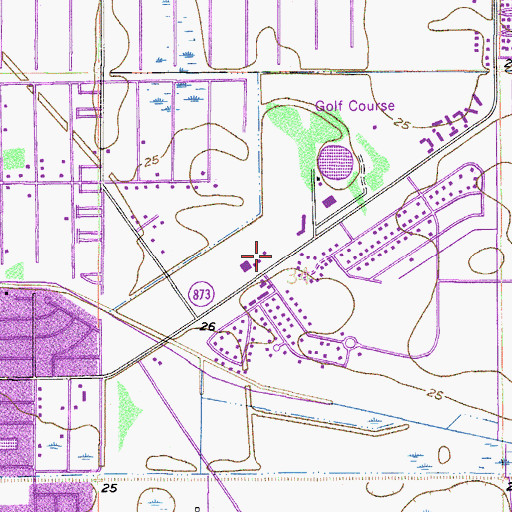 Topographic Map of Sunshine Elementary School, FL