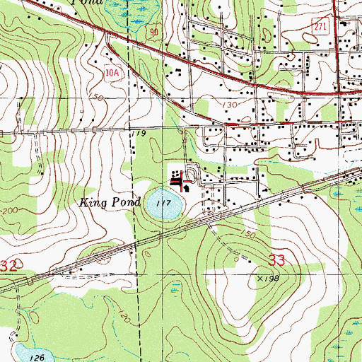 Topographic Map of Sneads Elementary School, FL