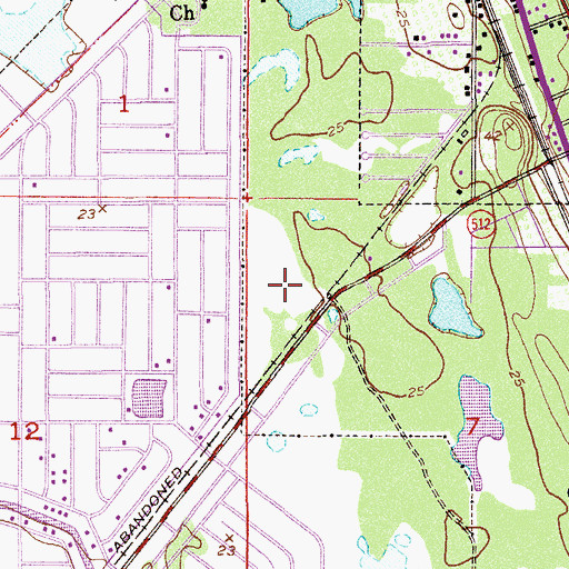 Topographic Map of Sebastian Elementary School, FL