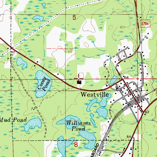 Topographic Map of Prosperity Elementary School, FL