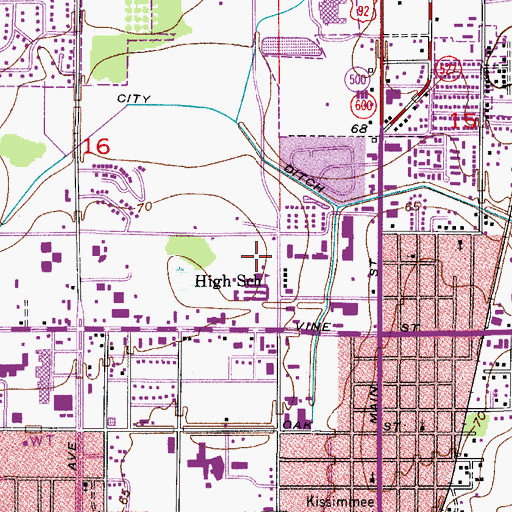 Topographic Map of Central Avenue Elementary School, FL