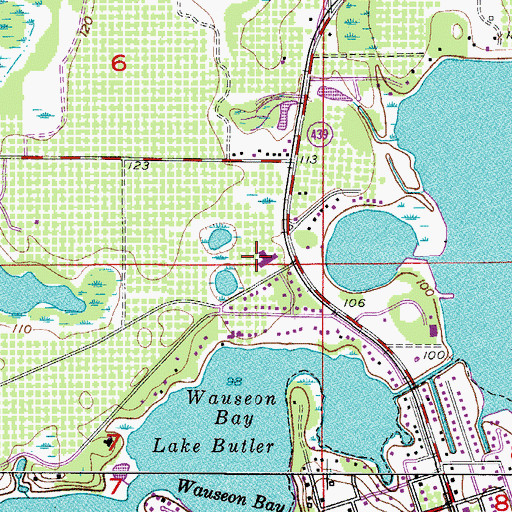 Topographic Map of Windermere Elementary School, FL