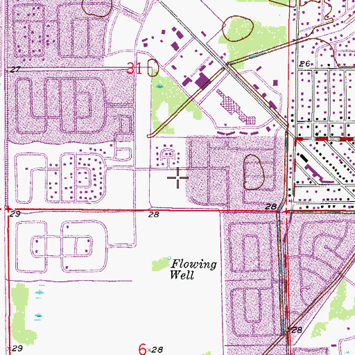 Topographic Map of Lehigh Memorial Park, FL