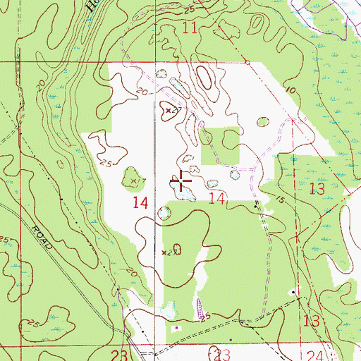 Topographic Map of Lake Rayonier One, FL