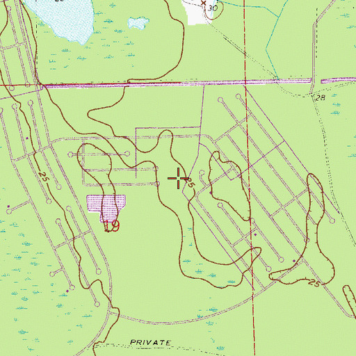 Topographic Map of Lehigh Cement Company Lake, FL