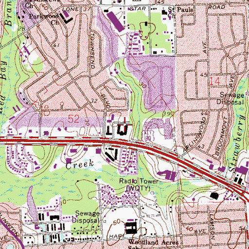Topographic Map of Nemours Childrens Hospital, FL