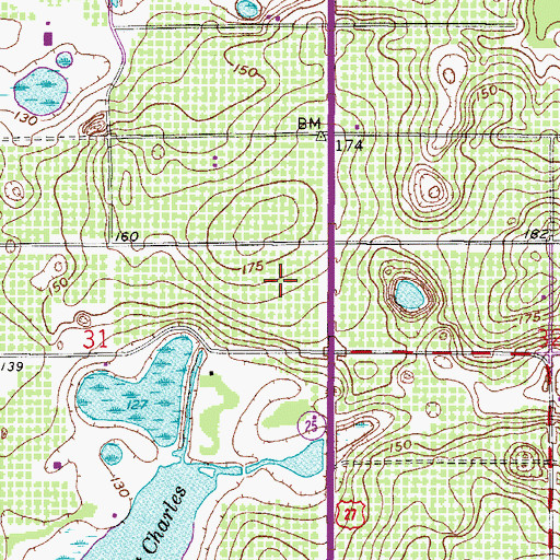 Topographic Map of Heart of Florida Regional Medical Center, FL
